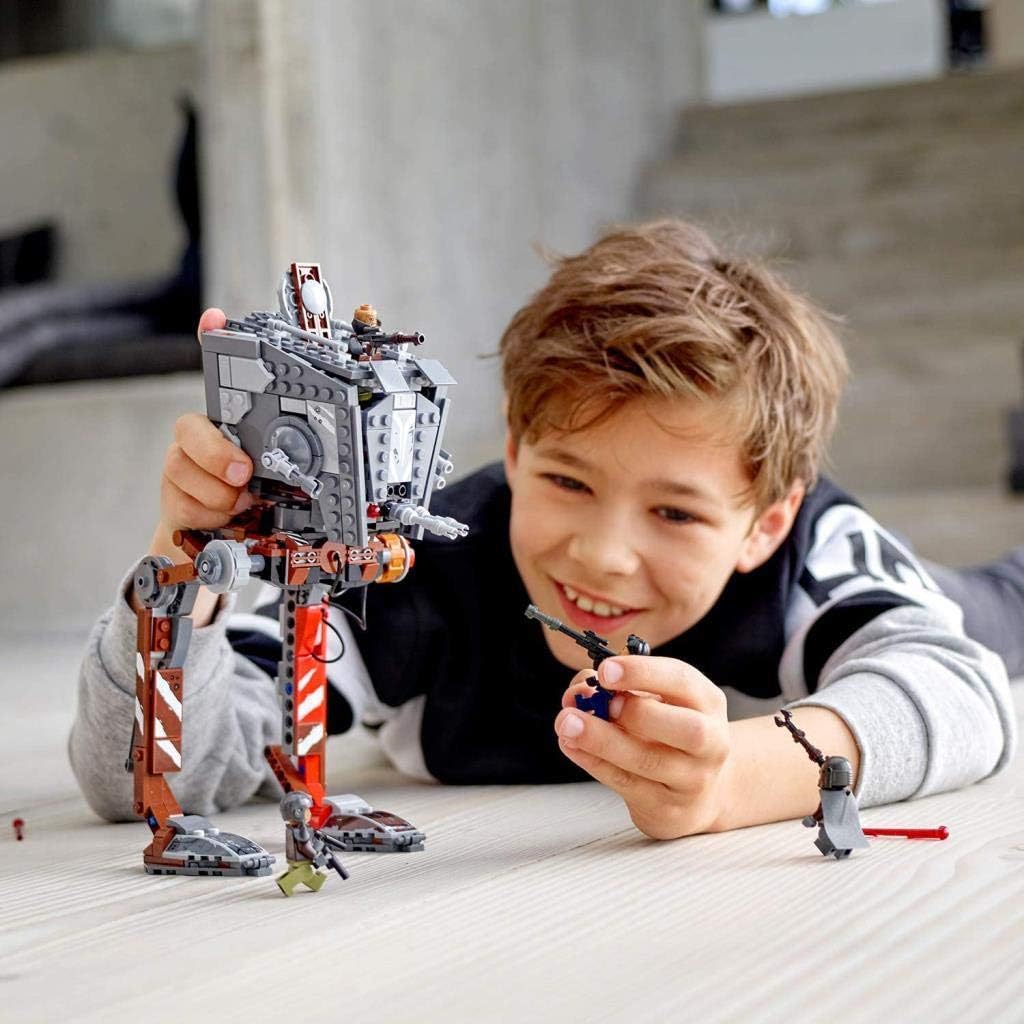 LEGO 75254 Star Wars at-ST-Räuber, Set mit abfeuerbaren Shootern und 4 Minifiguren, TV-Serie The Man