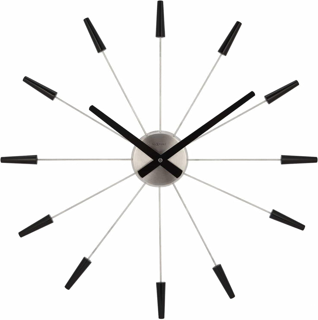 NeXtime Plug Inn Wanduhr, Edelstahl, Mehrfarbig, 58cm 58cm Mehrfarbig, 58cm Mehrfarbig