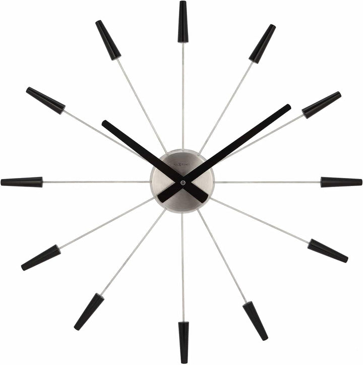 NeXtime Plug Inn Wanduhr, Edelstahl, Mehrfarbig, 58cm 58cm Mehrfarbig, 58cm Mehrfarbig