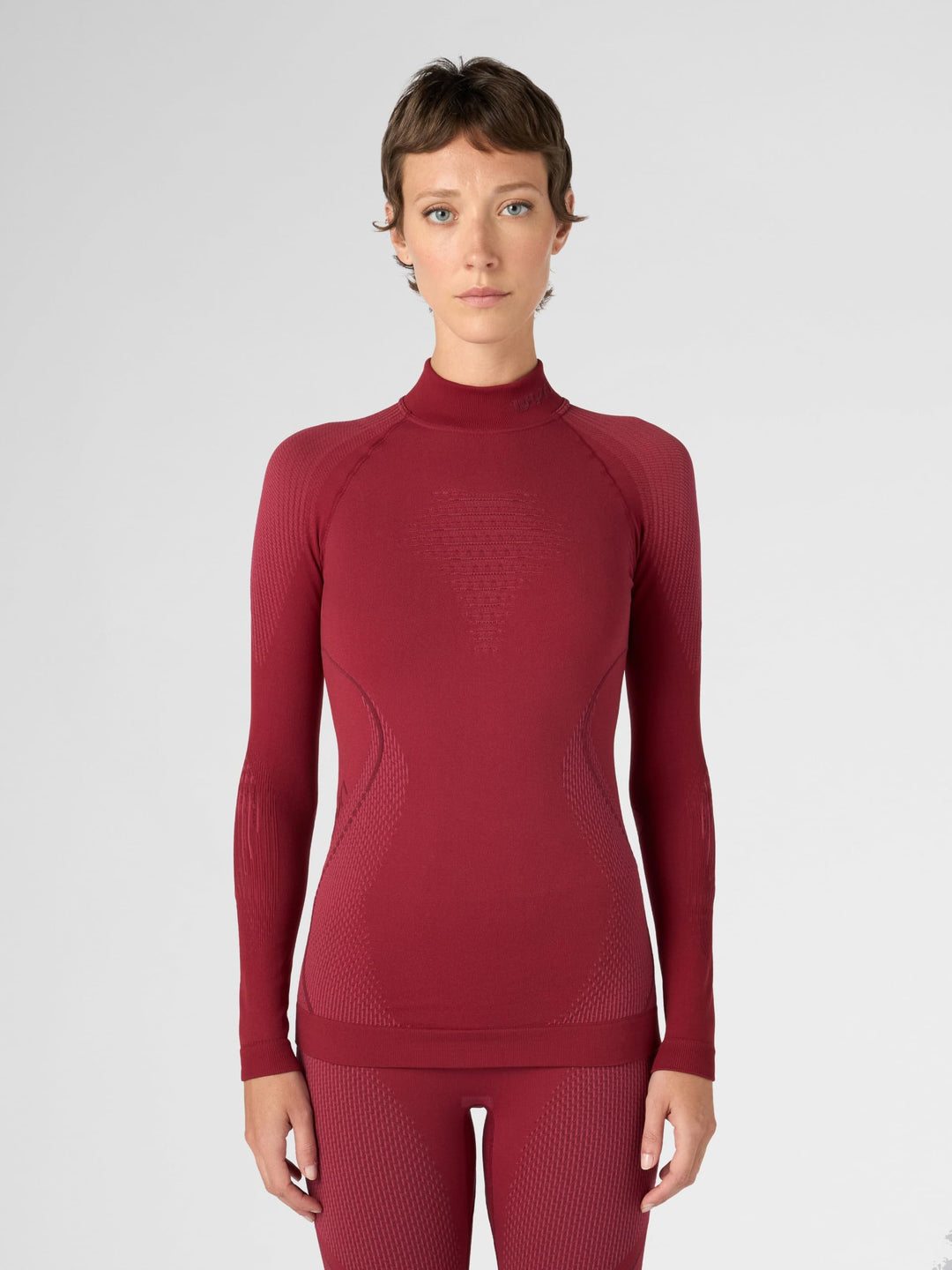 UYN Damen Evolutyon Uw Lg_sl Turtle Neck T-Shirt XL Anspruchsvolles Rot/Bordeaux/Bordeaux, XL Anspru