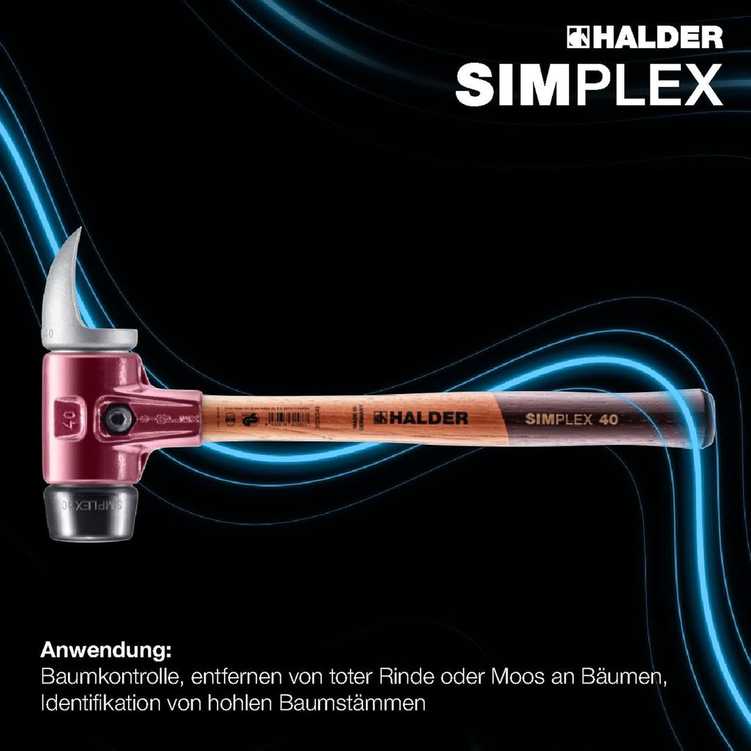 SIMPLEX - Schonhammer, Gummikomposition/Weichmetall-Hackeinsatz; mit Tempergussgehäuse und hochwerti