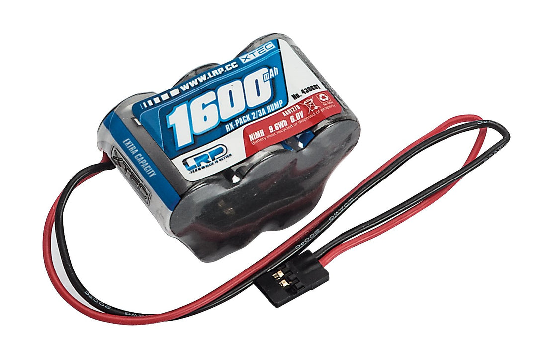 LRP Electronic 430601 - XTEC RX Pack Hump 2/3A NiMH JR, 6.0 V, 1600 mAh