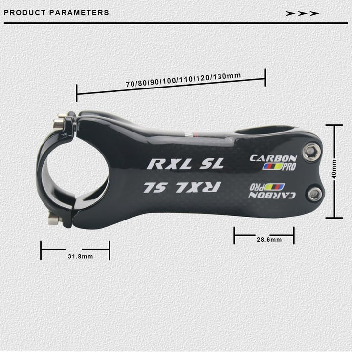 RXL SL 6/17 Grad MTB Carbon vorbau stem 3K/UD glänzend/matt rennrad lenkervorbau Carbon 70/80/90/100