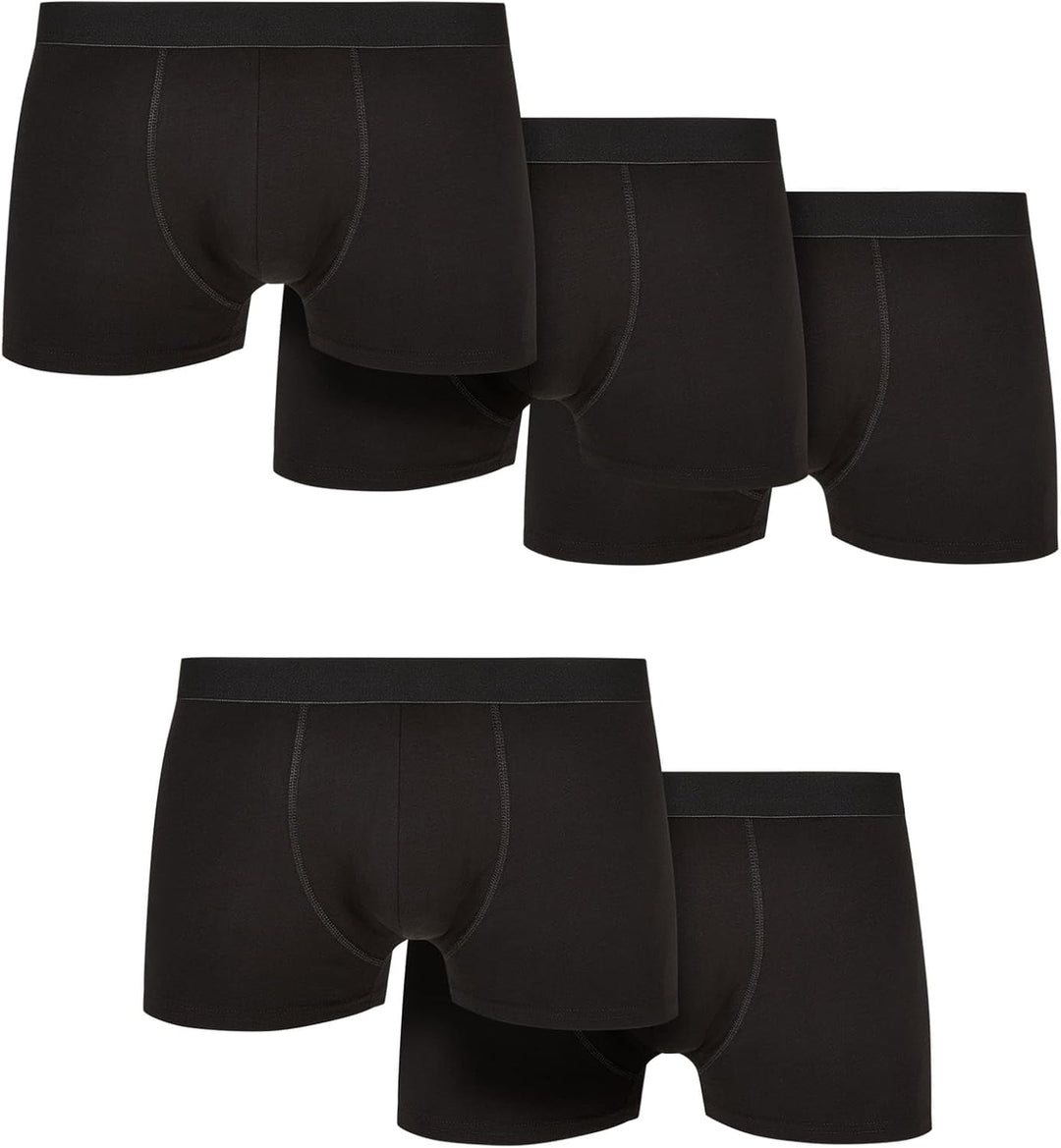 Urban Classics Solid Organic Cotton Boxer Shorts 5-Pack Männer Boxershort weiss Basics, Streetwear L