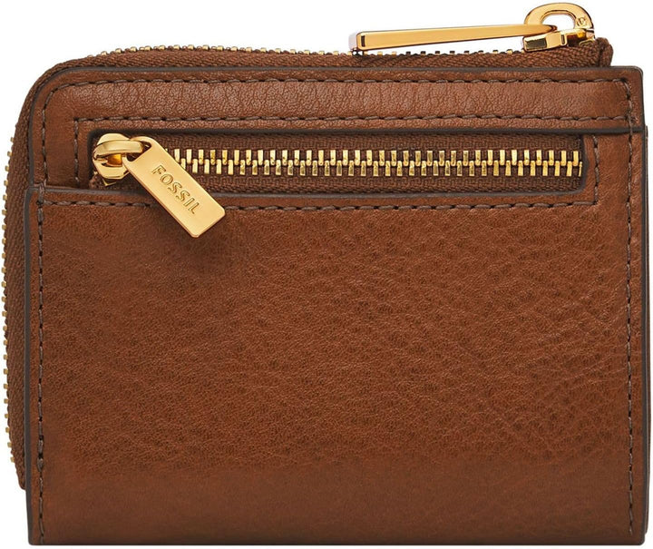 Fossil L Zip Geldbörse Liza für Damen Leder, SL6406G200 Brown 10.8 cm L x 2.5 cm W x 8.3 cm H, Brown