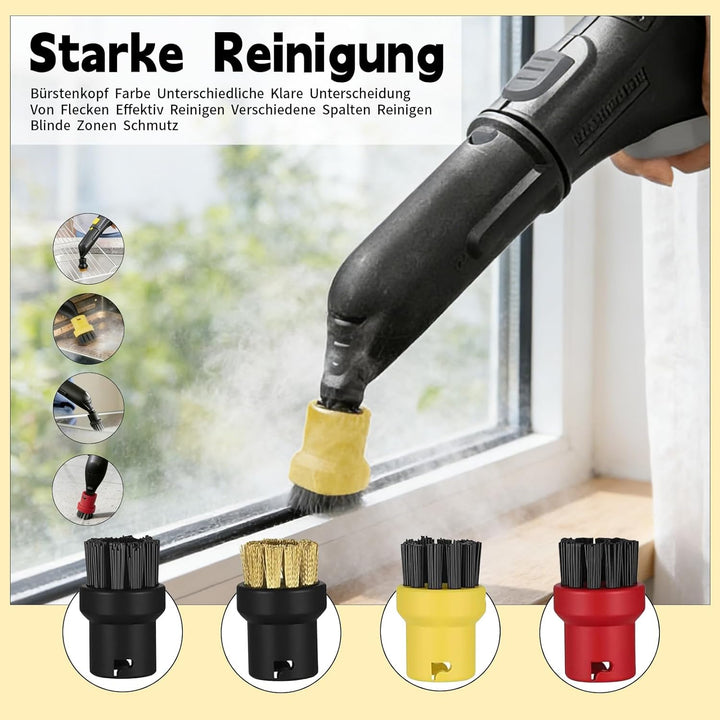 16 Stück Set für Kärcher Dampfreiniger Zubehör, Kompatibel Set für Dampfreiniger Kärcher Easyfix SC1
