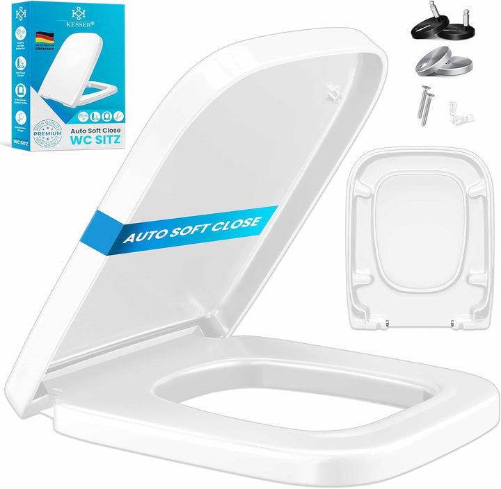 KESSER® WC Sitz mit Absenkautomatik Toilettendeckel Quick-Release-Funktion und Softclose - einfache