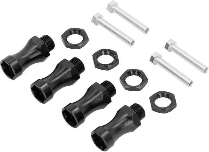 SPYMINNPOO RC Rad Sechskantantriebs Nabenadapter, 12 Mm auf 17 Mm Verbreiterung 30 Mm Metall Radverl