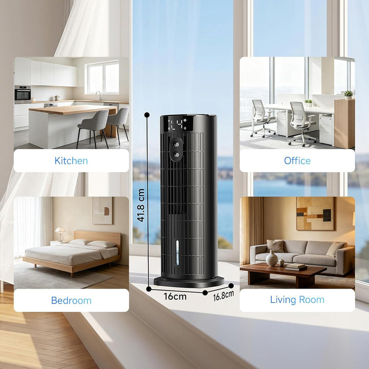 Mobile Klimaanlage, leise tragbare Klimaanlage, Luftkühler mit Ventilatorstufen, Timer, grossvolumig