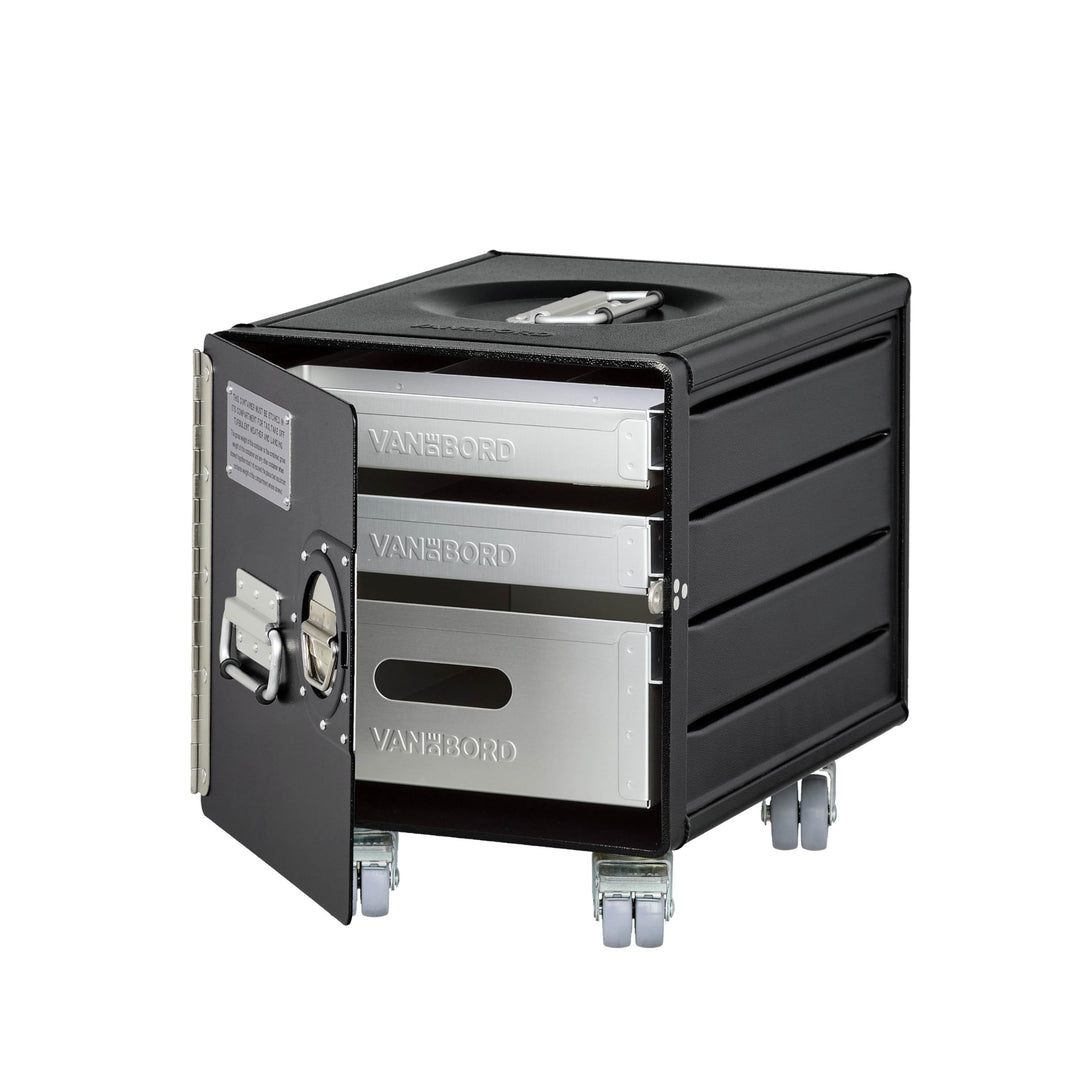 Rollcontainer mit Schubladen, Metallschrank, mobiler Aktenschrank, Schubladenschrank, Industrial Möb