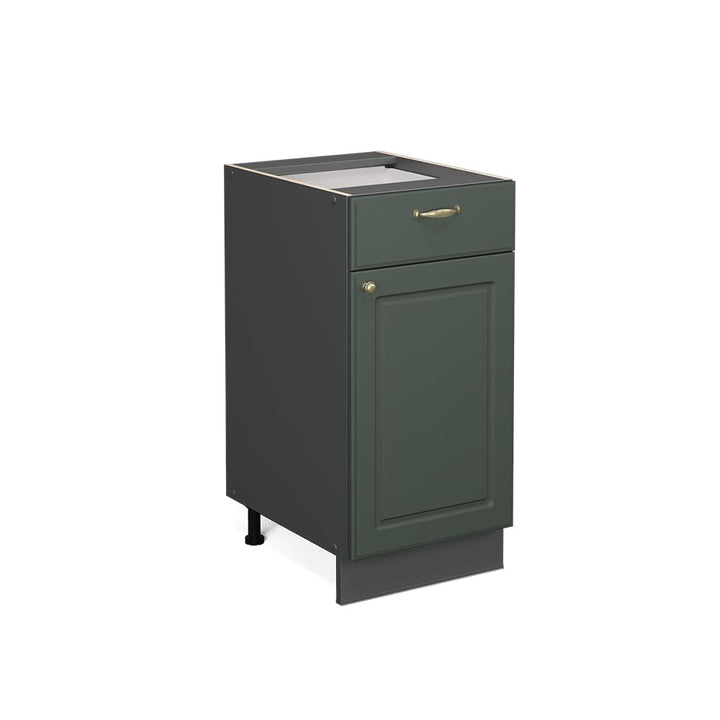 Vicco Küchenunterschrank Fame-Line, Grün-Gold Landhaus, 40 cm ohne Arbeitsplatte, zur Kombination mi