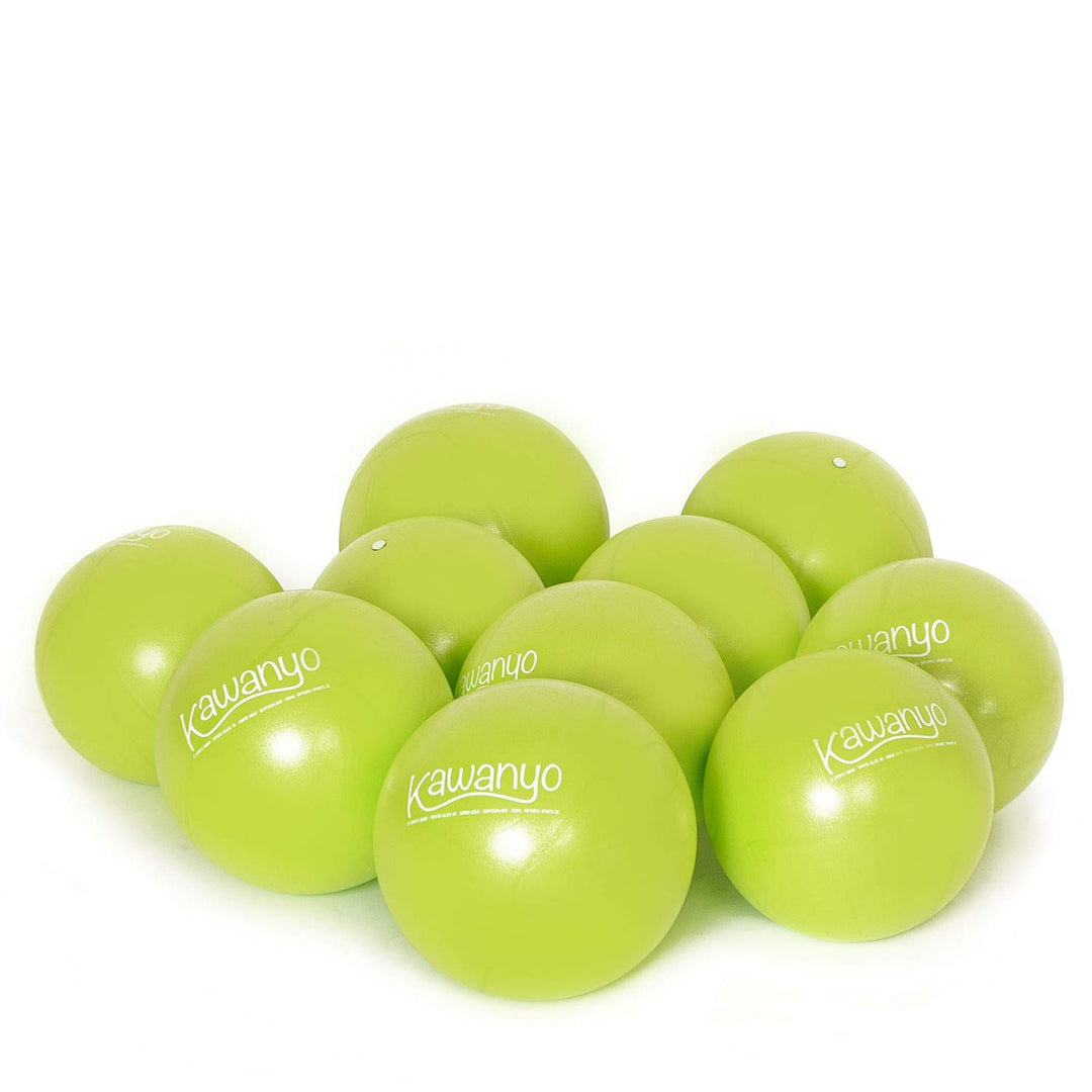 KAWANYO 10er Sparpaket Mobilitybälle 10er Set grün Pilates Mobility