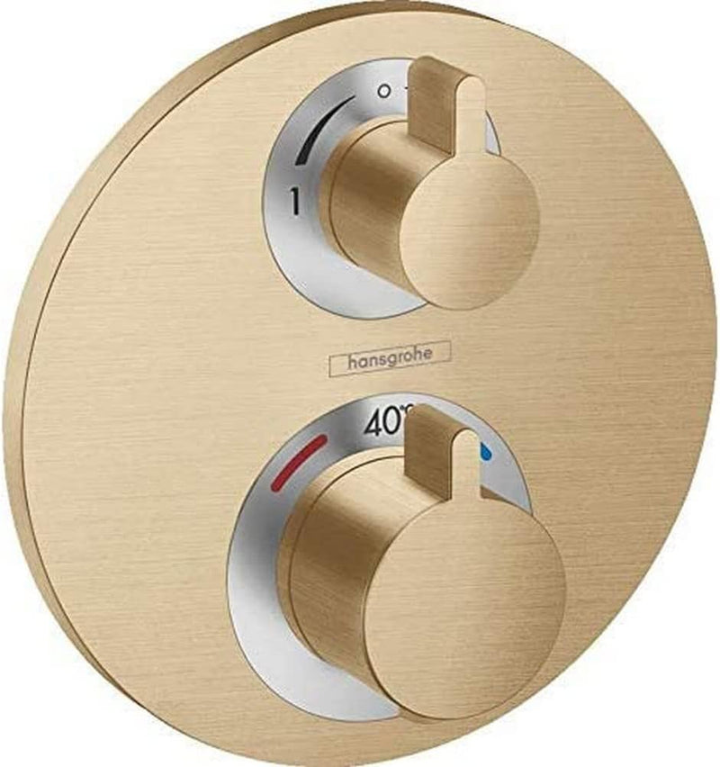 hansgrohe Unterputz Thermostat ShowerSelect S, für 2 Funktionen, Brushed Bronze, Brushed Bronze