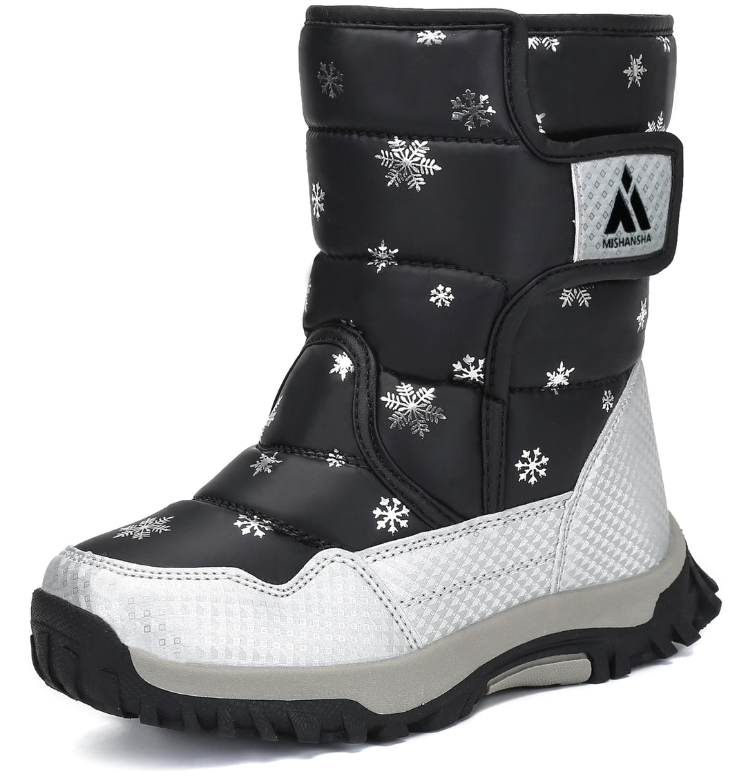 Mishansha Kinder Winterstiefel Jungen Schneestiefel Mädchen Warm Gefütterte Rutschfeste Winter Snowb