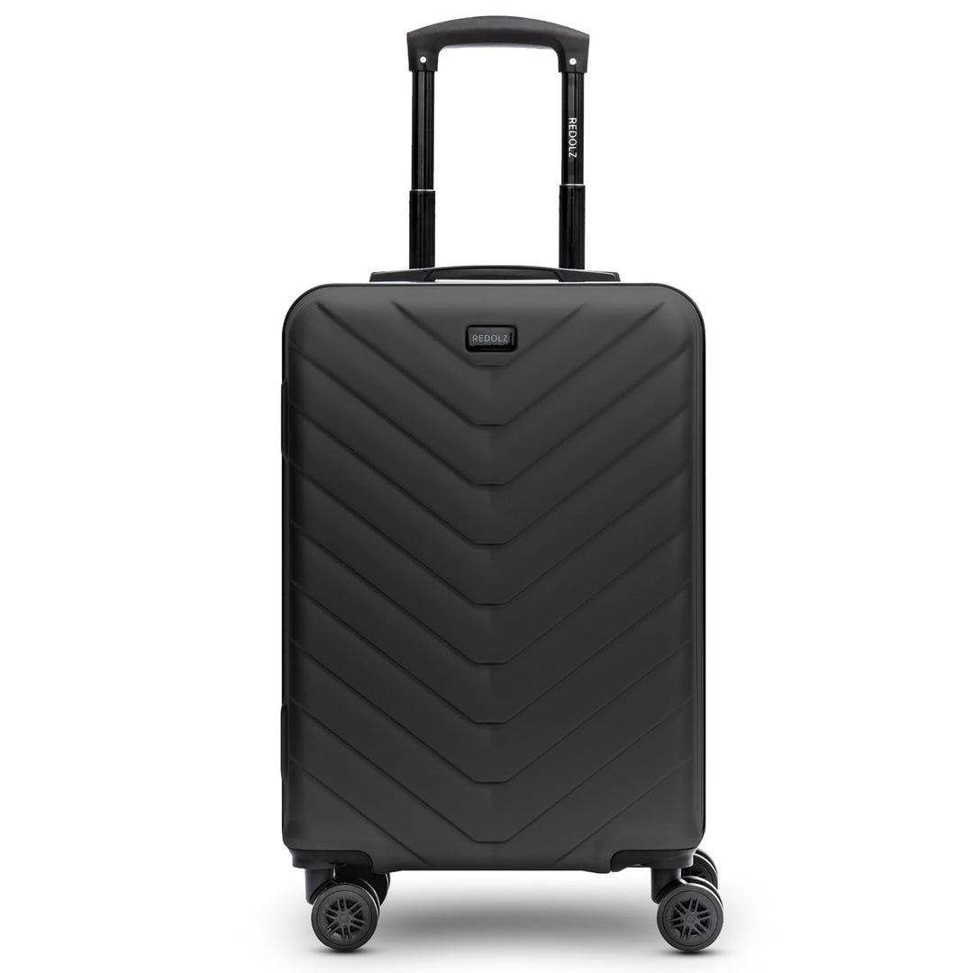 REDOLZ Hartschalen Kabinen-Koffer | Leichter Trolley 37 x 22 x 55 cm - hochwertiges ABS Material | 4