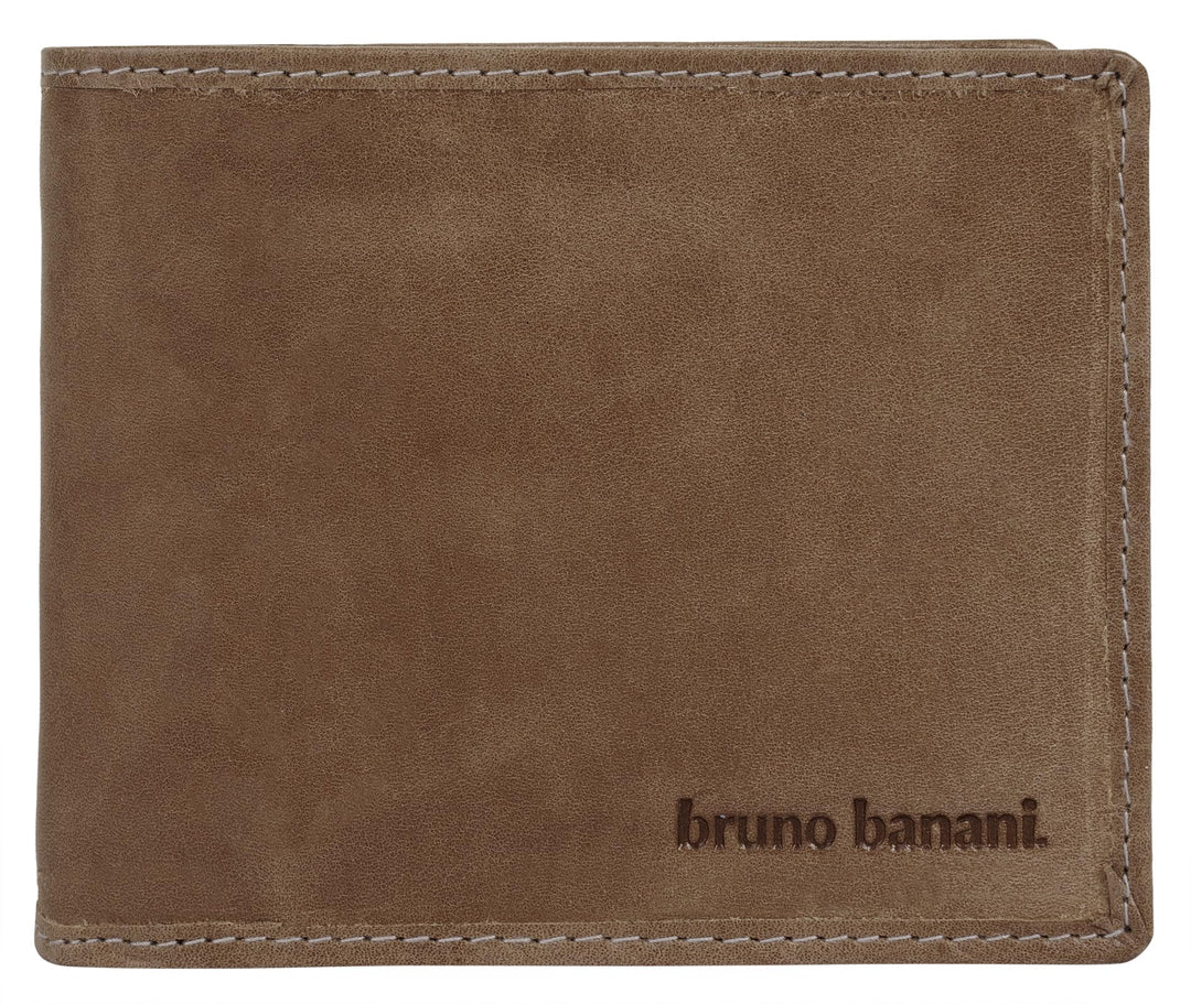 bruno banani Geldbörse Echt Leder Cognac Herren - 021758, Cognac