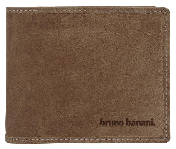 bruno banani Geldbörse Echt Leder Cognac Herren - 021758, Cognac