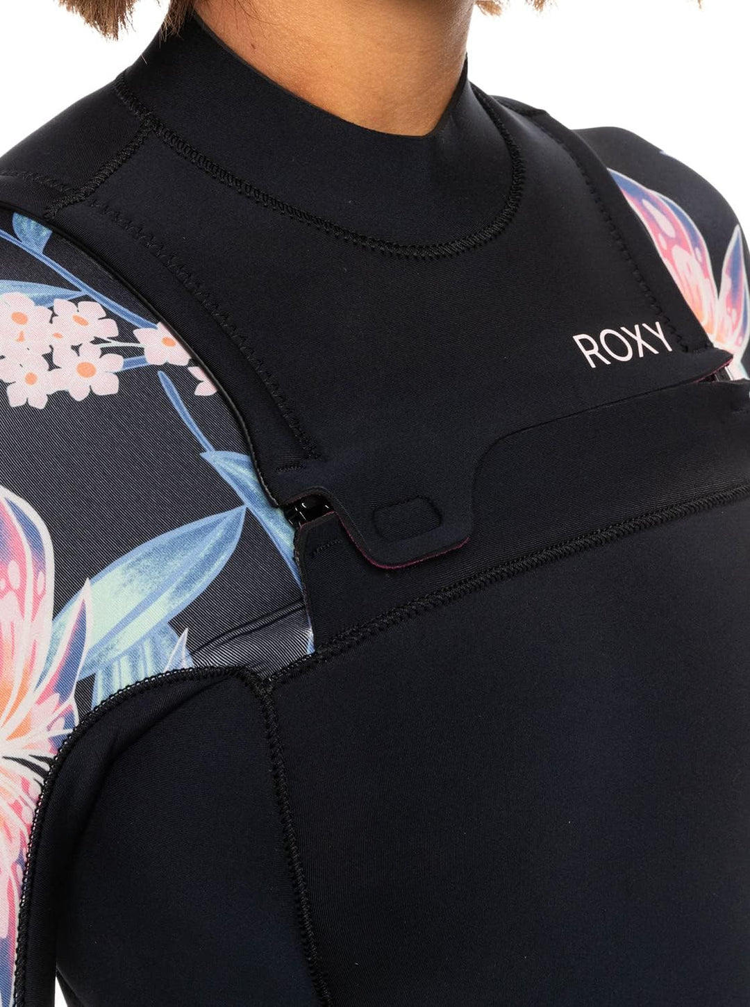 Roxy 5/4/3mm Swell Series - Chest-Zip-Neoprenanzug für Frauen ERJW103128. Noir – Anthracite Paradise