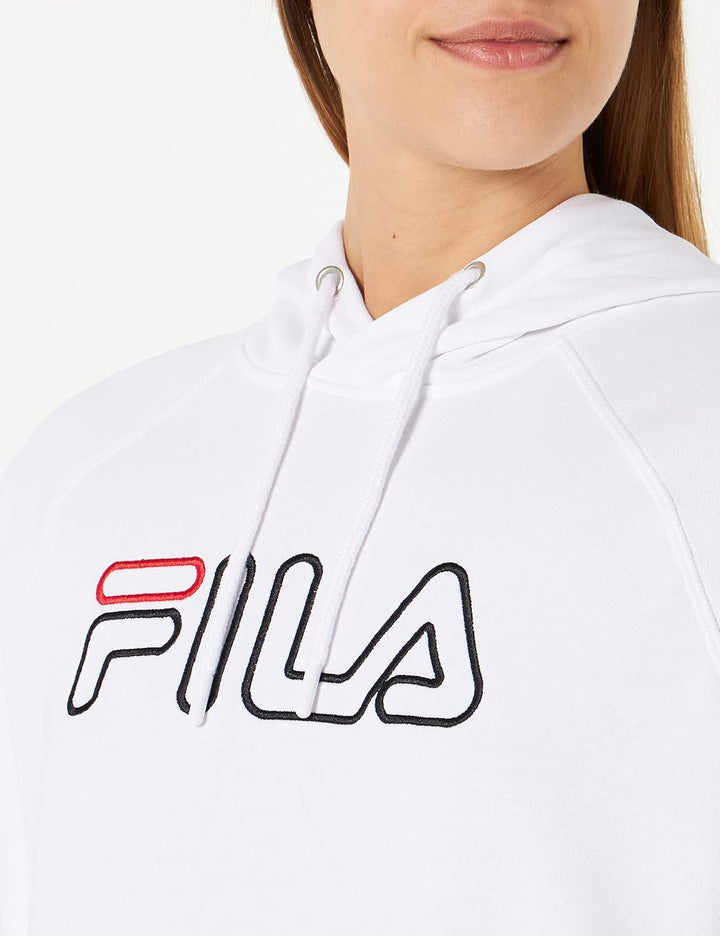 FILA Damen Sarena Cropped Kapuzenpullover S Bright White, S Bright White