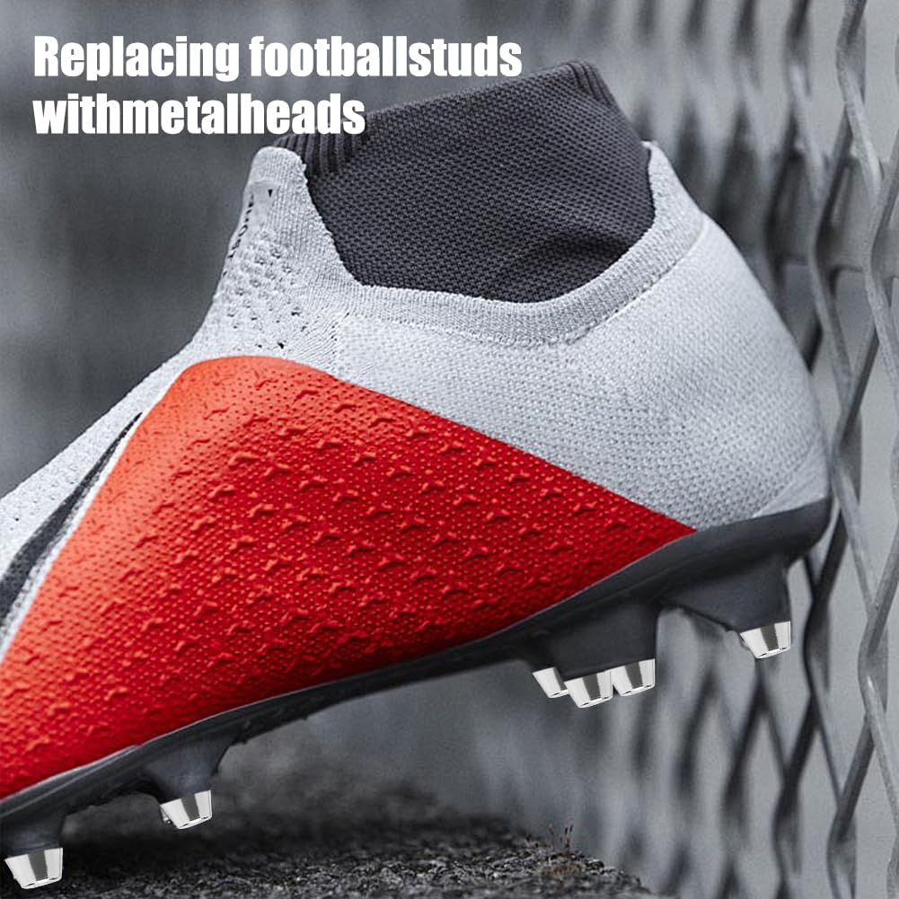 Fussballstollen - Fussballschuh-Spikes Kompatibel mit Nike, 12er Set Schraubstollen, Robuste Alumini
