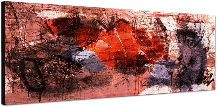Paul Sinus Art Panoramabild auf Leinwand und Keilrahmen 150x50cm Gemälde abstrakt Kunstwerk