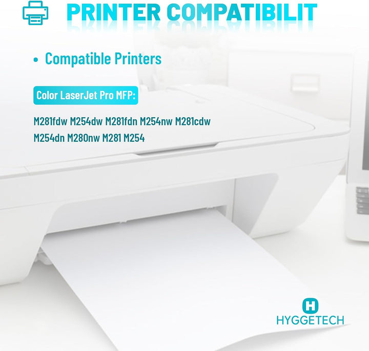 Hyggetech 203A CF540A Kompatibler Toner Ersatz für HP 203A CF540A Toner für HP Colour Laserjet Pro M