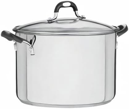 Tramontina Kochtopf, Gemüsetopf, Glasdeckel mit Dampföffnung, 30cm, Topf gross 15,4l, Edelstahl, für