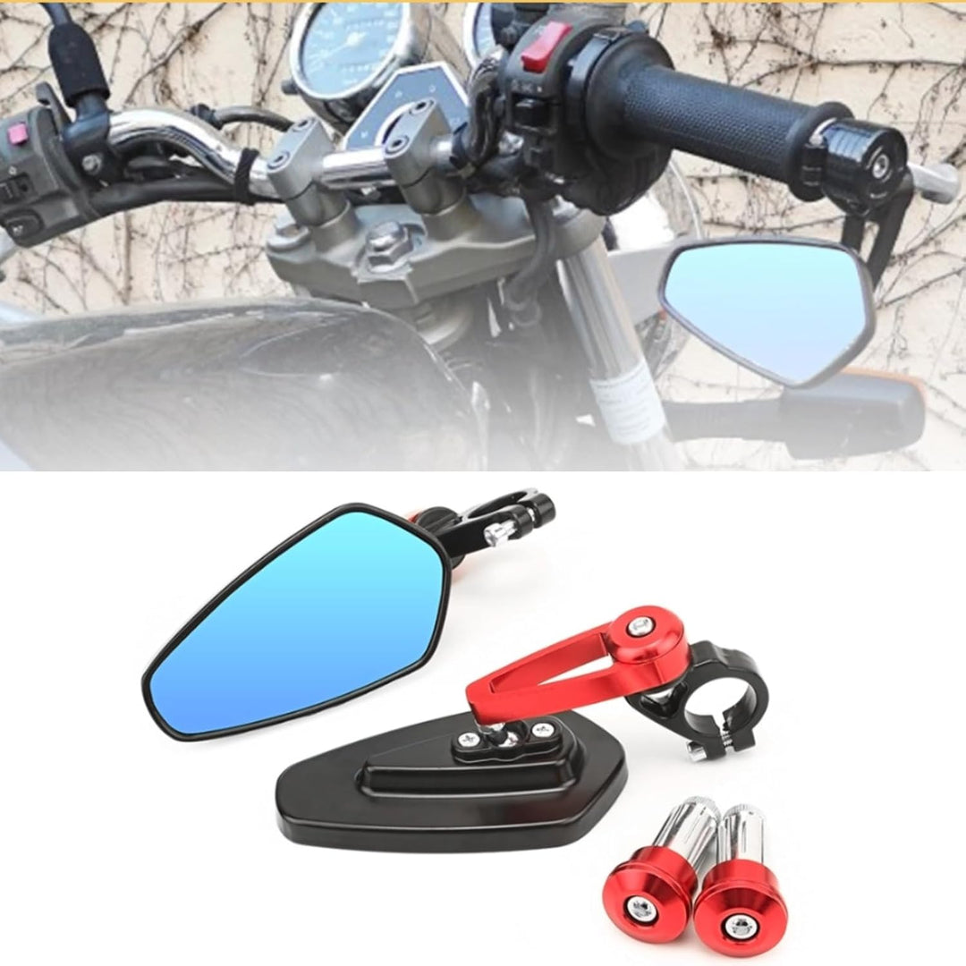 Seitenspiegel Universal Motorrad Aluminiumlegierung Rückspiegel für die meisten Motorräder mit 7/8"(