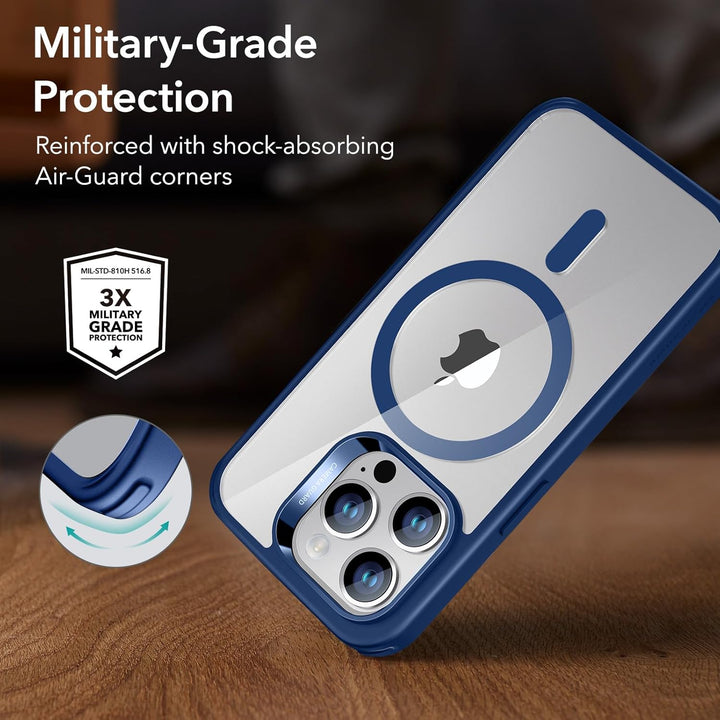 ESR für iPhone 14 Pro Hülle, kompatibel mit MagSafe, Classic Hybrid Magnet Hülle mit HaloLock,Militä