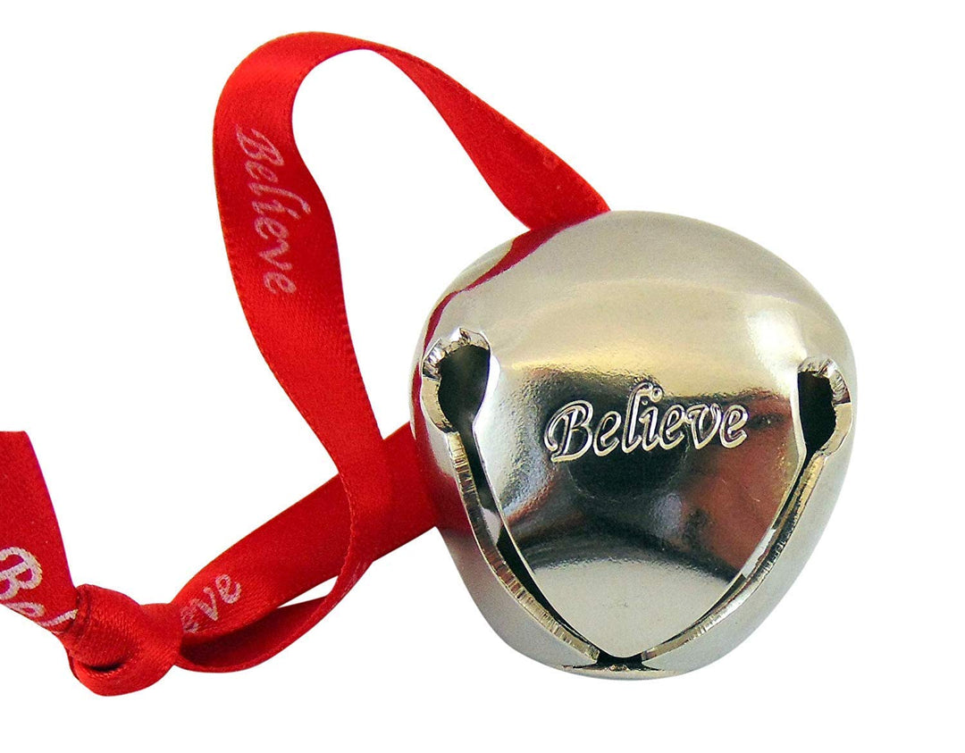 Westmon Works Glauben Glocke in Grau für Weihnachtsbaum auf Band mit Tasche, Grau
