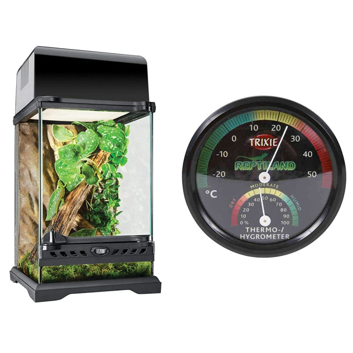 Exo Terra Terrarium aus Glas, mit einzigartiger Front Belüftung, 20 x 20 x 30cm & Trixie 76113 Therm