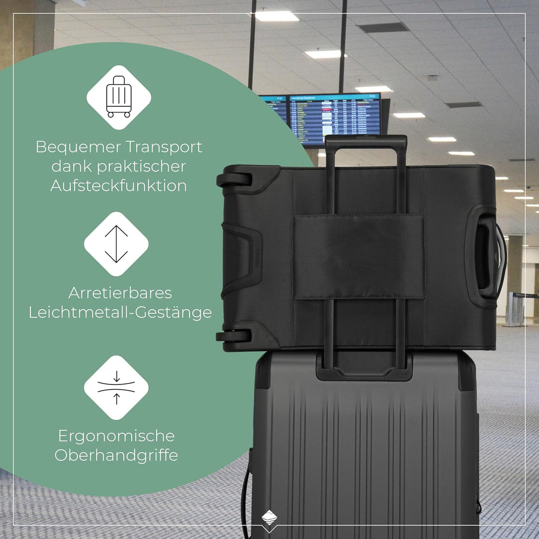 Travelite Handgepäck Trolley klein, Jetpack S Slim, Weichschale, 55x35x23 cm, leicht 2,2 kg, mit 2 R