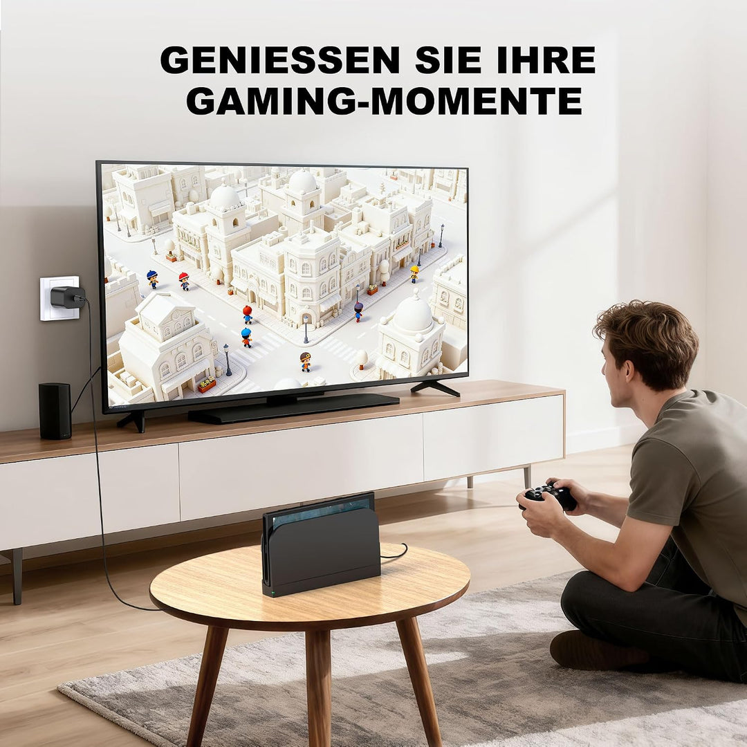 HASACOOL 60W Switch 2 Netzteil mit 1.5M USB C Switch Ladekabel Kompatibel mit OLED/Lite/Deck Dock/iP