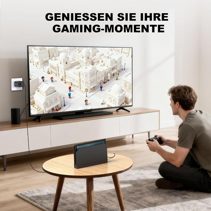 HASACOOL 60W Switch 2 Netzteil mit 1.5M USB C Switch Ladekabel Kompatibel mit OLED/Lite/Deck Dock/iP