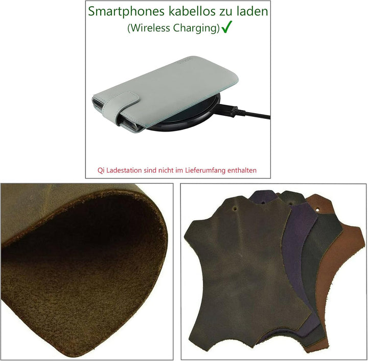 Suncase Etui Tasche kompatibel mit Samsung Galaxy S25 Ultra 5G Hülle mit ZUSÄTZLICHER Case Lasche mi