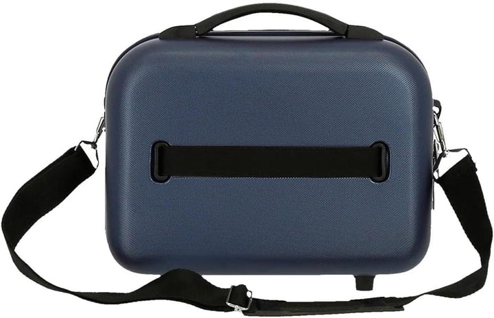 Roll Road India Anpassungsfähiger Schönheitsfall Blau 29x21x15 cms ABS Marine, Marine