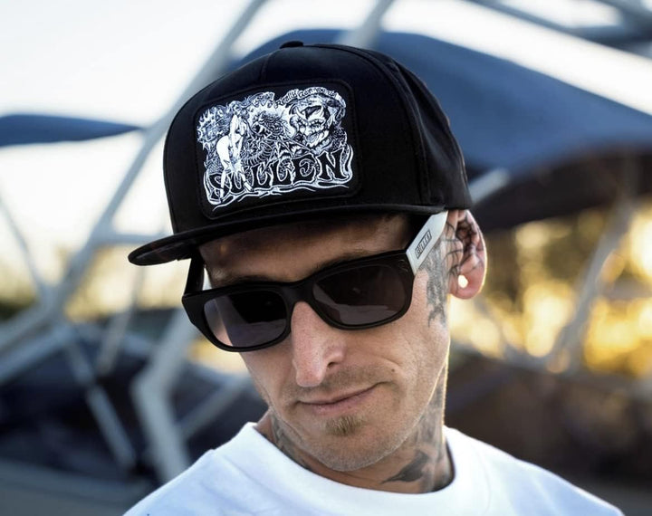 Sullen Men's Palladium Black Snapback Hat One Size