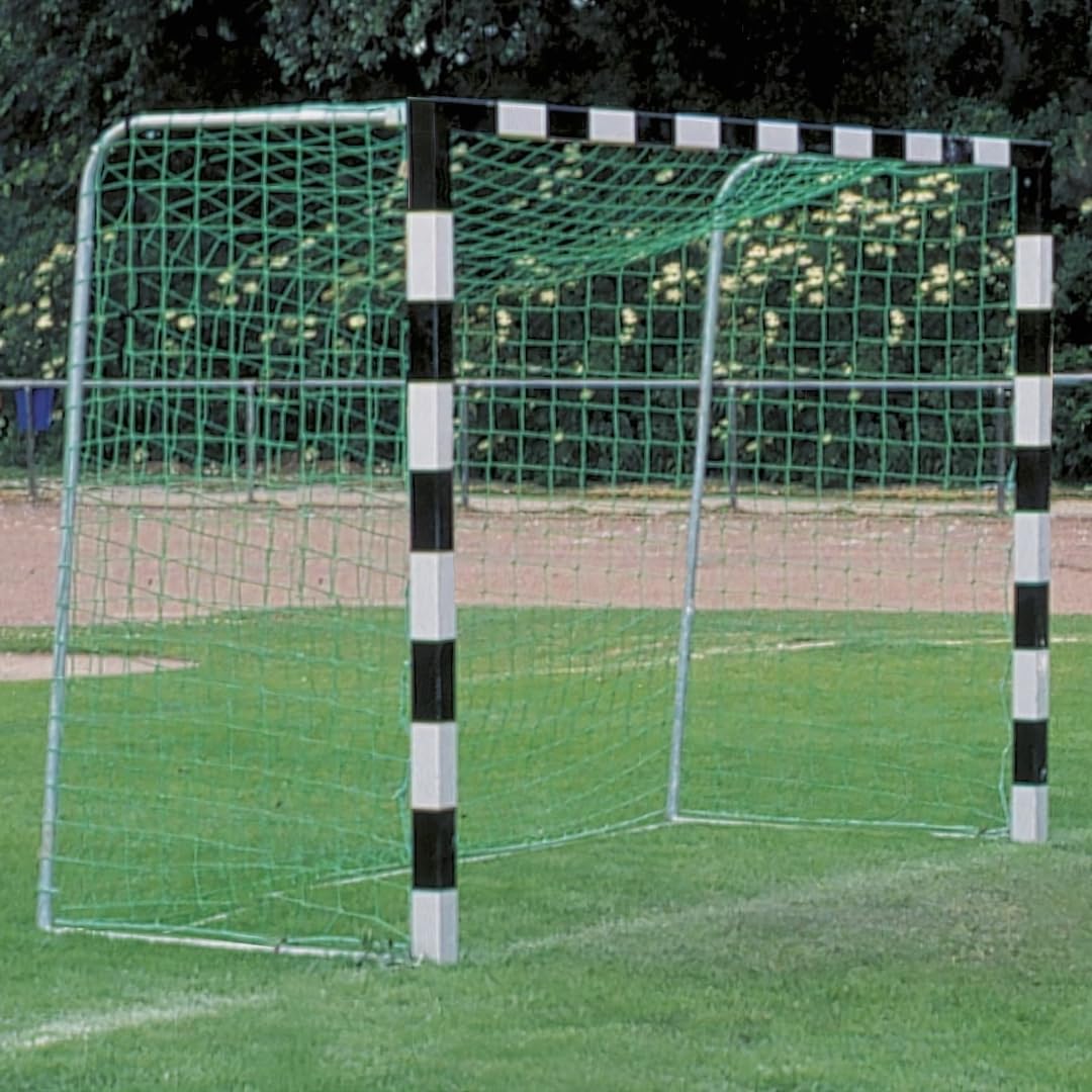 Handballtornetz Handball Fussball Kleinfeld Tornetz 3,10 x 2,10 m Tiefe Oben 0,80 / unten 1,00 m, PE