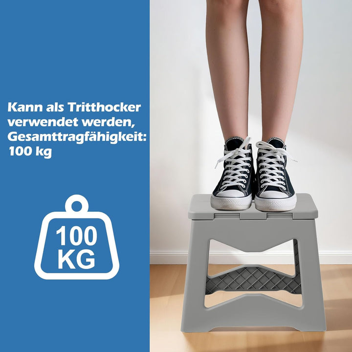 Yorbay Tritthocker Klappbar Klapphocker Faltbarer Hocker: 24.5 cm für Jugendliche Erwachsene mit Sic