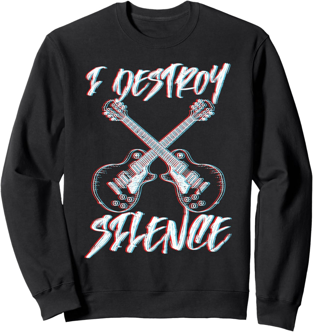 Gitarren Shirt Herren Gitarrist Geschenk Gitarren-Spieler Sweatshirt