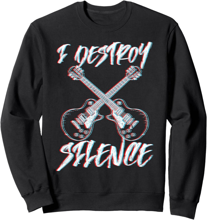 Gitarren Shirt Herren Gitarrist Geschenk Gitarren-Spieler Sweatshirt