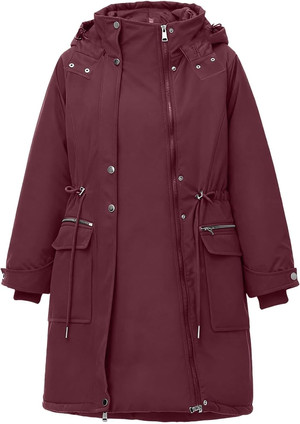 Umstandsjacke mit Babyeinsatz Umstands jacke Winter Umstandsmode 3 in 1 Tragejacke Einstellbarer Kor