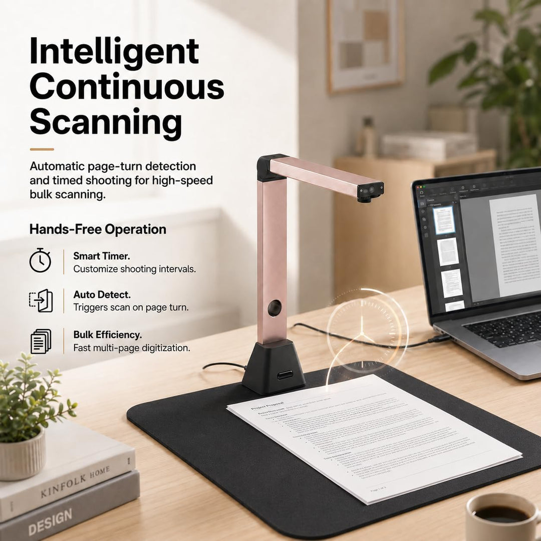 Scanner DIN A3 18MP USB：DIN A3 Scanner Dokumentenscanner 4912×3680 mit OCR Texterkennung LED Licht S