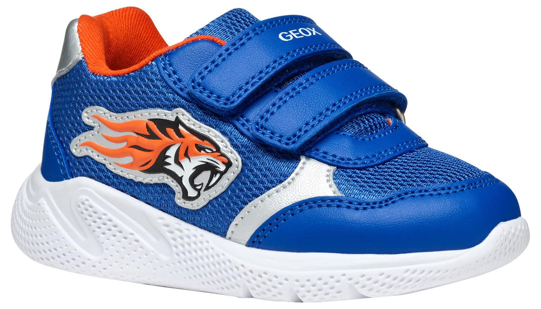 Geox Baby-Jungen B Sprintye Boy B Sneakers 22 EU Royal Orange, 22 EU Royal Orange