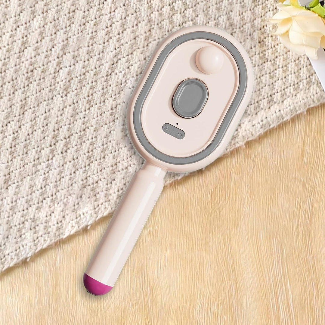 Nasse Haarbürste, Haarkamm mit Vibration, 20,3 cm (8 Zoll), mit Licht, Nylonborsten, Lederpflege-Zub