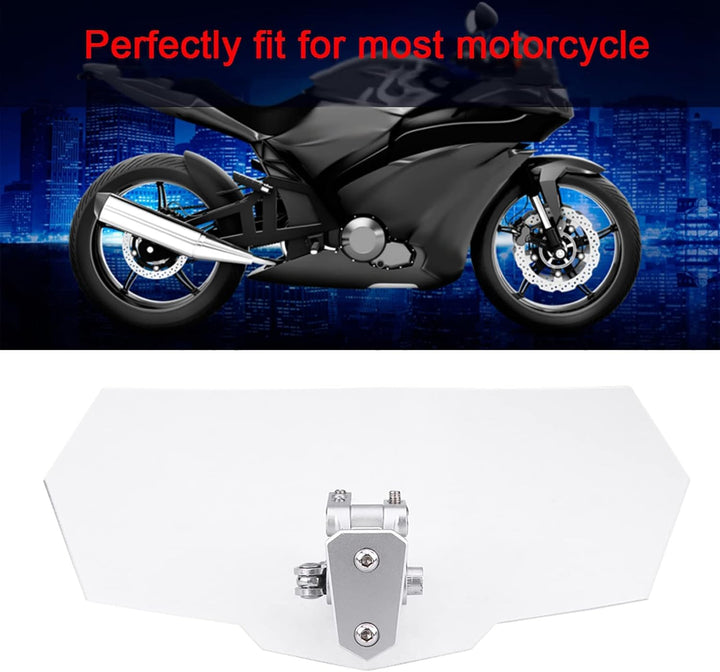 Motorrad Windabweiser, Qiilu Windschild aufsatz Motorrad 27x12x4.4cm windschild Motorrad Universal