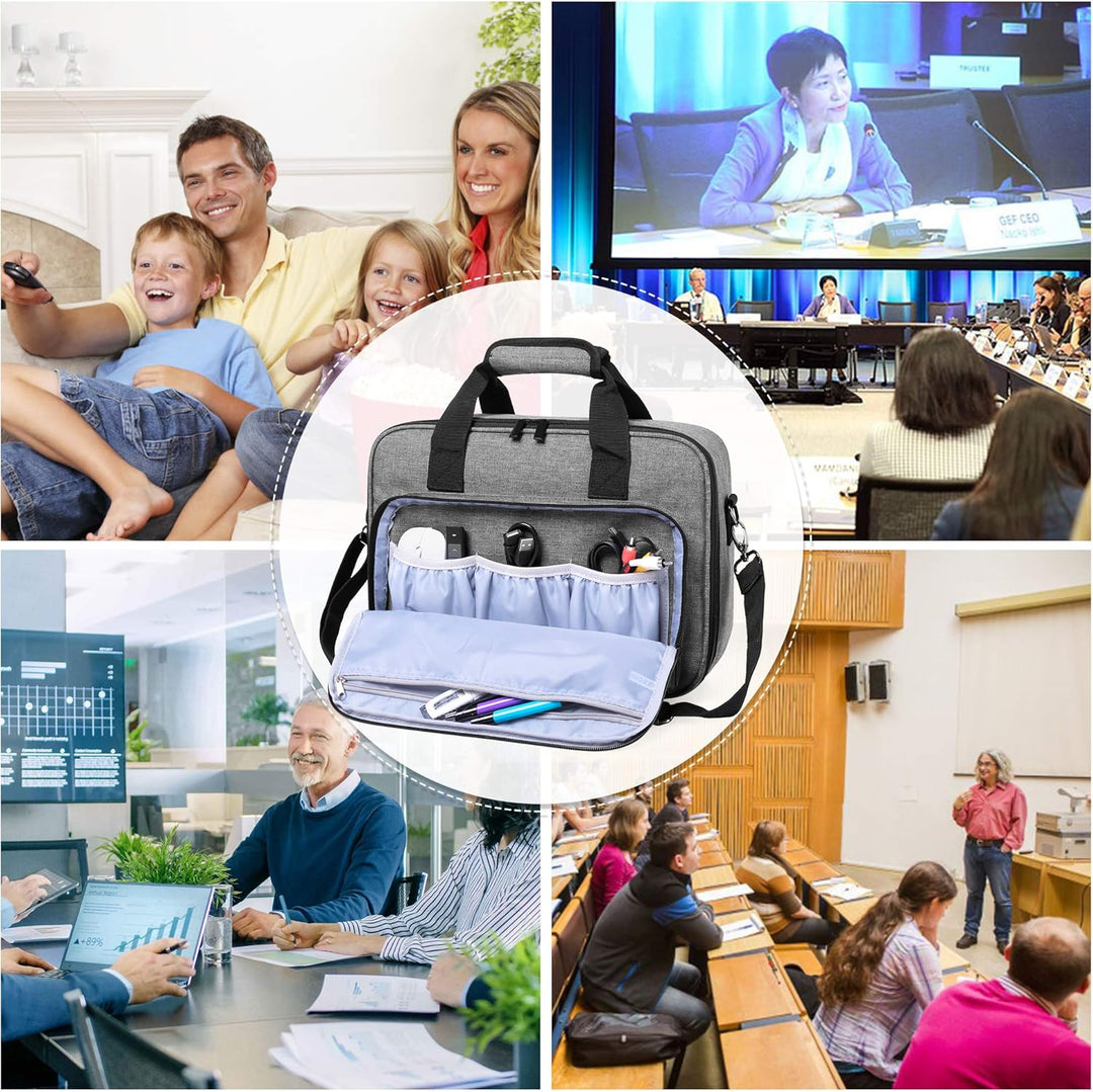 Luxja Beamertasche Kompatibel mit Acer, BenQ, Epson, Optoma und Viewsonic Beamer, Projektor Tasche m
