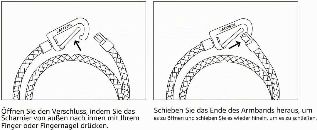 Lacoste Lederarmband für Herren Kollektion STARBOARD Blue, Blue