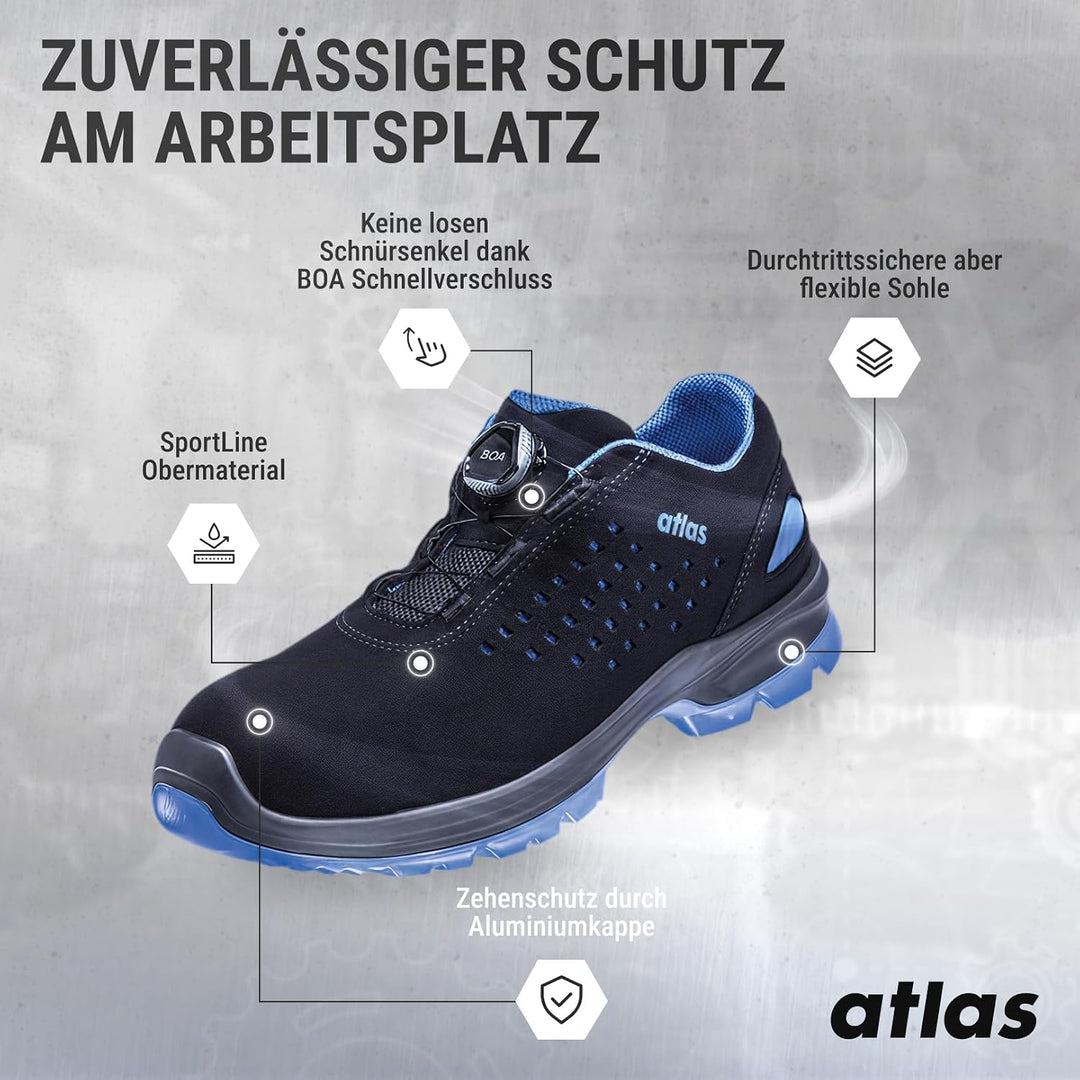 ATLAS 01 622001P37 DIY 40 EU Schwarz Blau, 40 EU Schwarz Blau