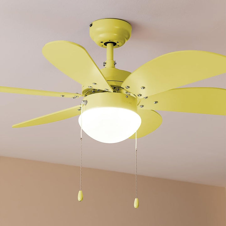 Cecotec - Deckenventilator mit Licht EnergySilence Aero 3600 Vision Full Yellow, 50 W, 91 cm, 3 Gesc